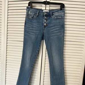 Vervet button fly straight leg jeans